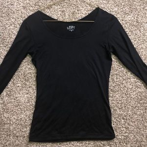 Loft Long Sleeve Black Tee